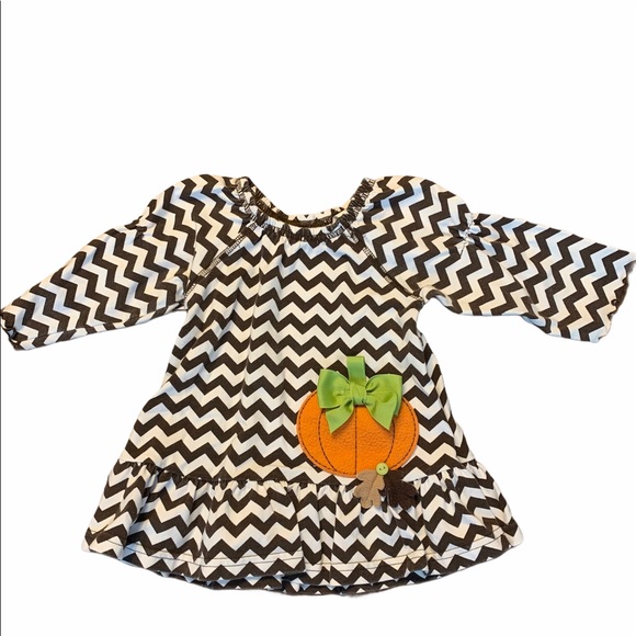 Fall Pumpkin Boutique Dress - Picture 1 of 4